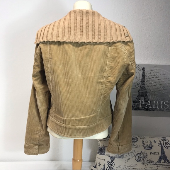 J. Crew | Tan Corduroy Bomber Jacket,  Sz Medium - Picture 3 of 12
